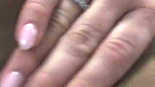 MILF Brown Pantyhose Masturbation in Fur