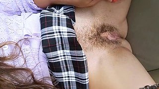 Public Car Masturbation with Sex Toy for Multiple Orgasms