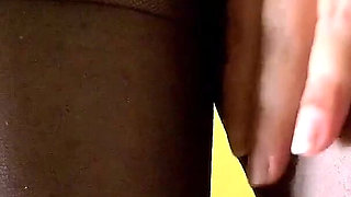 Open Wet Bush and Hairy Ass in Pantyhose (close-up) Facesitting POV