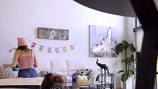 Easter bunny custome creampie surprise