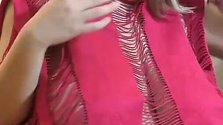 Huge Tits and Huge Nipples Babe Masturbate Cute Kitty