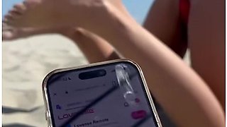 Getting Naughty At The Beach With Lovense Lush Control