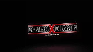 Inked Bottom Damian X Dragon Rides Kemono Dragon Cock