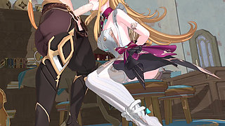 Genshin Impact- Escoffier's Sweet Cake and Lustful Sex - 3D Hentai Animation