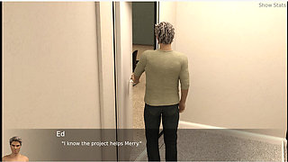 Project hotwife - gameplay - roleplay - taboo - couple do sex in office caught by stranger