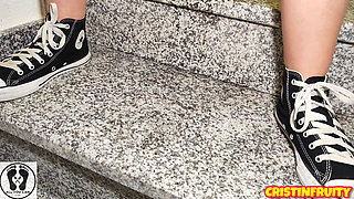 Walking Naked Masturbarte Pissing in My Building so Risky