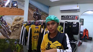 Off roading and Thai GF anal sex at home