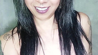 Sensual Black Suit Smoke Tease - Topless Seduction