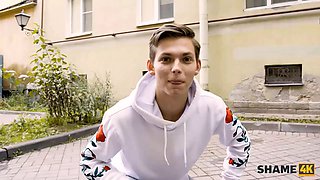 Shame4k. patients boner becomes hard and the doctor determines to use it