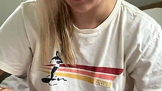 Jessy funny amateur teen brunette toying