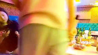 Close up POV of teen sucking cock