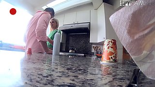 Stepsis Begs For Stepbro's Cock After Thanksgiving Dinner