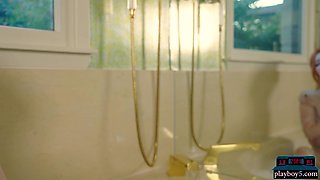 Huge natural titties redhead cougar solo