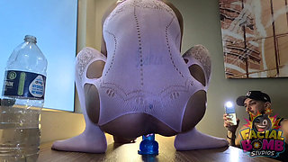 She Rides Dildo and Sucks for a Facial