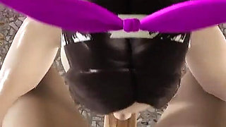 Jung in Pink Bunny Cosplay 3D Hentai Animation with Huge Tits Handjob Action and Intense Deepthroat Experience