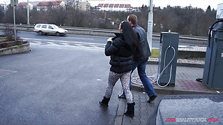 Melone Tits in public - Erika