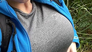 My 28.5 Mile Hike Getting Tits and Pussy Out