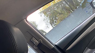 A stranger from the side of the road drains my balls right in the car