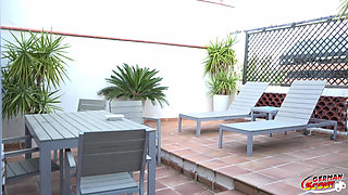 German Scout - Big Tits Cougar Bianka Blue Pick up for First Casting Fuck