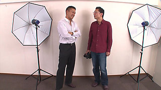 Asian Teen Banged by Two Cocks at Photo Shooting!