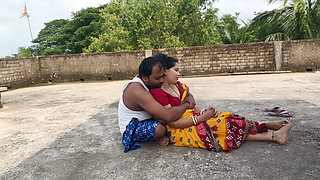 A Beautiful Indian Bengali bhabhi amazing sex on the roof over, with her uncle, best vairal sex video