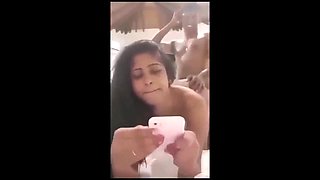 Indian Bhabhi Ridding Faux-cock and Porking