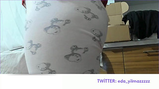 Masturbation in Pajamas- Caressed My Pussy- Turkish Porn- Big Ass- Turkish MILF- Camel Toe- Doggy in Pajamas