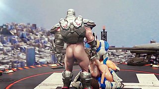 S.Storm special Power 3D Futa Superheroine Animation
