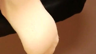 Dirty White Socks - Dangling and Foot Tease in Sweats