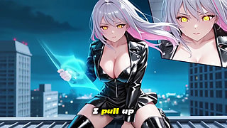 Mega-fucker Awakens: Future Slut Kira Gags on 30cm Virgin Cock in Ai Anime Hentai