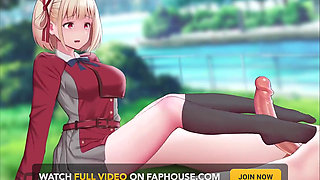 Chisato Footjob X Fucked by Huge Dick