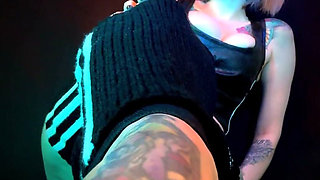 Halloween Foot Gag Challenge, Happy End Version - POV, Foot Fetish, Goth, Adidas