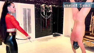 Miss Alessa Milano Bondage Suspended Whipping Hung Upside Down