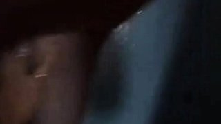 Busty brunette sucks and licks big cock in a close up