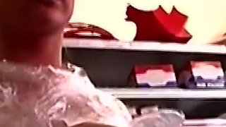 Plastic Wrapped Slut Gaping Wide Through Shiny Film