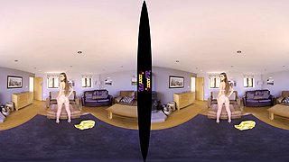 Mellow Yellow; Strip Solo Girlfriend Petite Small Tits Thin Fit Brunette Nylons