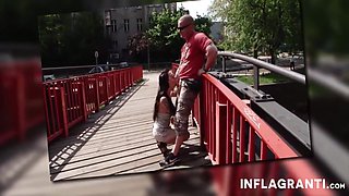 Student 18+ Gets Pierced Slit Fucked Outdoors