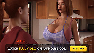 MILF Breeder - Cheating Big Tits Teacher Wants My Massive Futa Cock While Her Husband Stands Behind Us