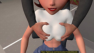 Helen The Horny Data Analyst Working Late