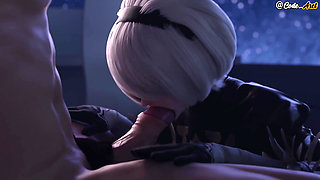 2B rides a raw cock and squeezes it with her ass