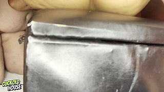 Naughty Bride Having Sex with a Stranger and a Pregnant Woman at a Swingers Club