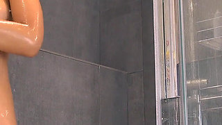 Wet Messy Sloppy Deepthroat in the Shower - 4K