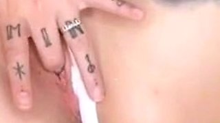 Busty Amateur Babe Masturbates her Pussy
