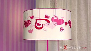 Japanese Super Sexy egghead girl in glasses gets screwed in the candy room