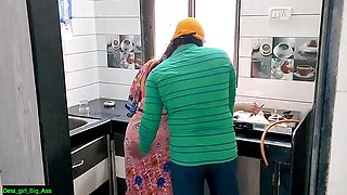 Husband Eating Chubby Wife's Pussy in the Kitchen