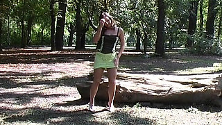 Outdoor Session with Teasing German Babe in the Park