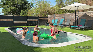 Orgy at the Pool