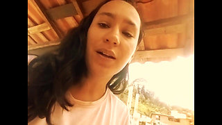 Brittany Touches Her Pussy in the Laundry Room