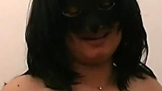 Busty Masked Fat Secretary Fucked and Cumshot in Mouth by Amateur Huge Cock