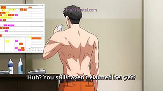 Caught in the Men's Locker Room: Pussy Fingering with Shaking Orgasm (Hentai)